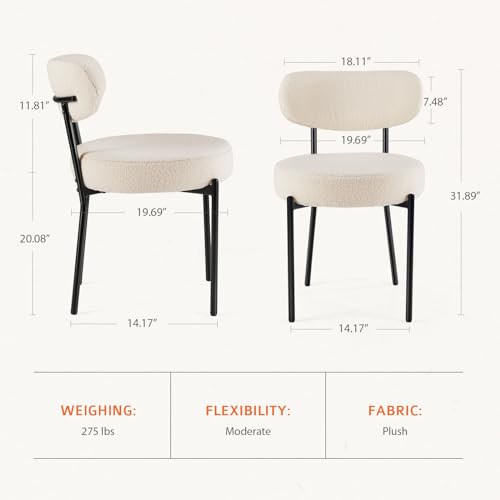 Mid Century Modern Dining Chairs Set of 2