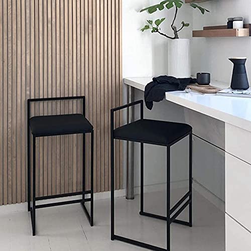 Set of 3 Velvet Upholstered Counter Height Bar Stools with Footrest & Backrest